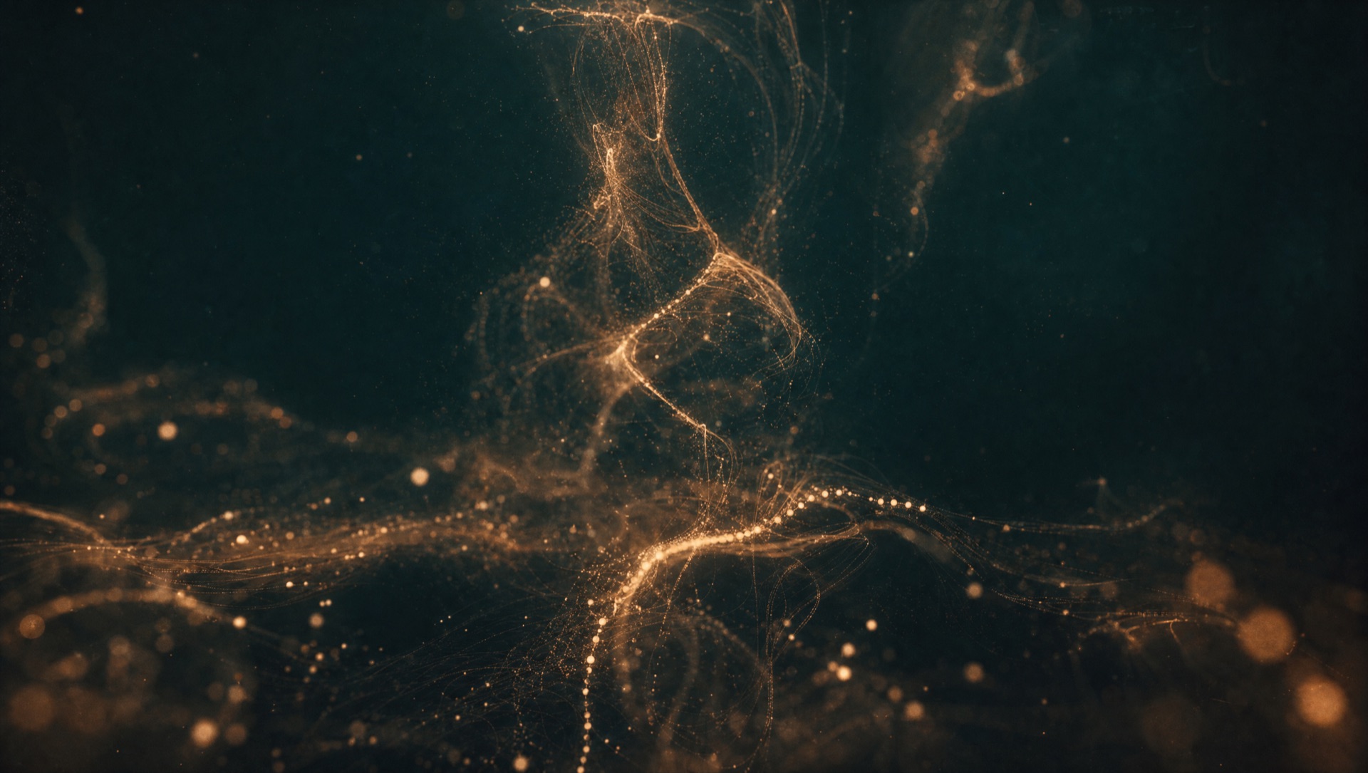 Tangled threads pulling inward, the gravity of the operator trap.
